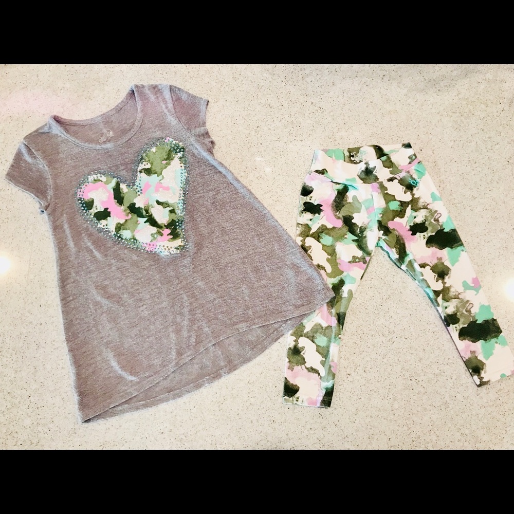 Justice Girls SZ 6 Tunic & Leggings Lot!